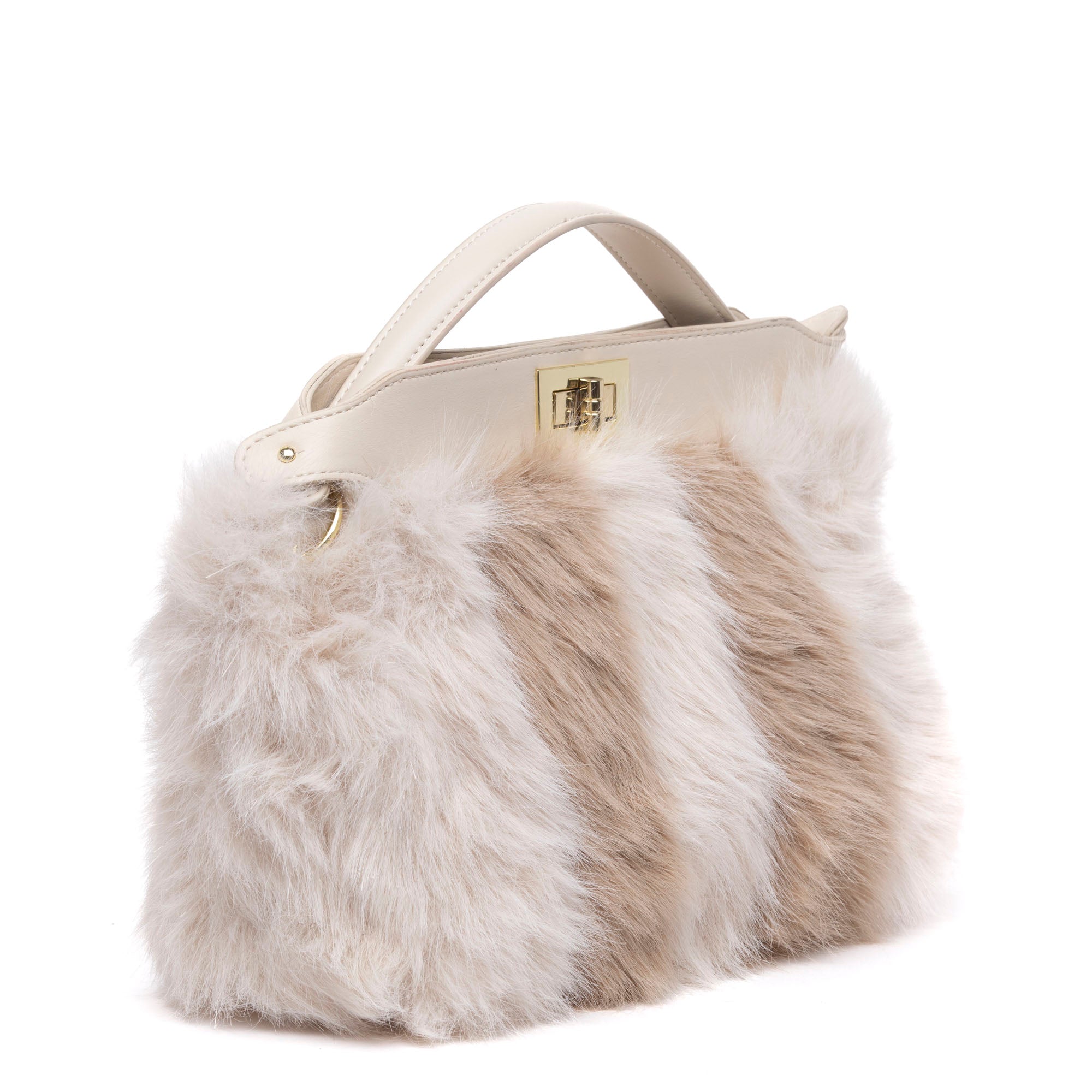 Borsa a mano in eco pelliccia. - TreemmeCreazioni