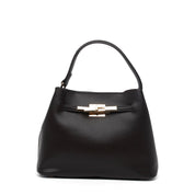 Borsa a mano in ecopelle cioccolato. - TreemmeCreazioni