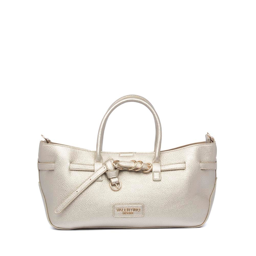 Borsa a mano in ecopelle platino martellata. - TreemmeCreazioni