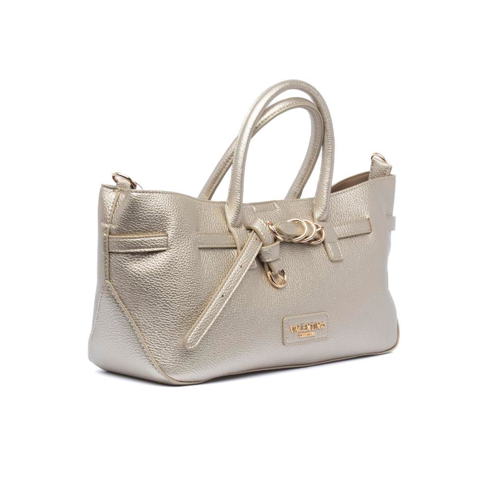 Borsa a mano in ecopelle platino martellata. - TreemmeCreazioni