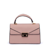 Borsa a mano in ecopelle rosa antico