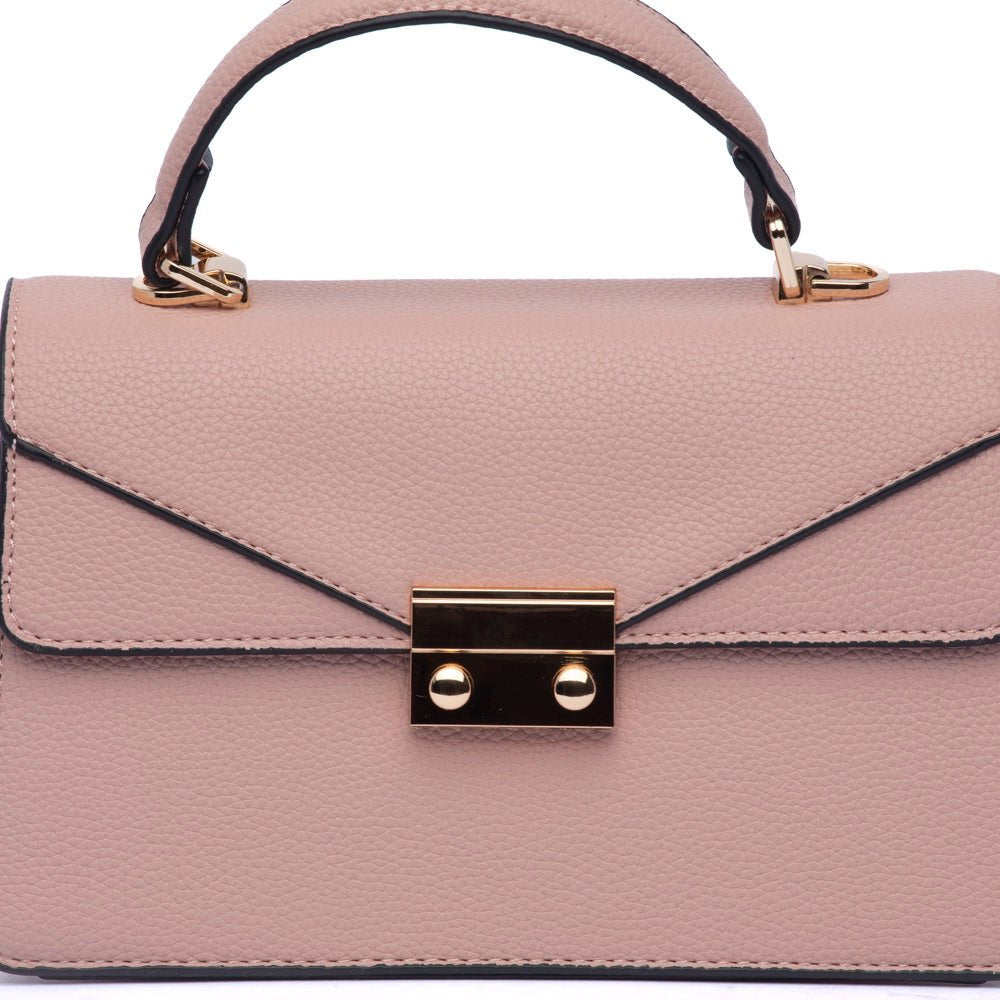 Borsa a mano in ecopelle rosa antico - TreemmeCreazioni