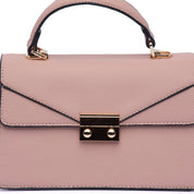 Borsa a mano in ecopelle rosa antico - TreemmeCreazioni