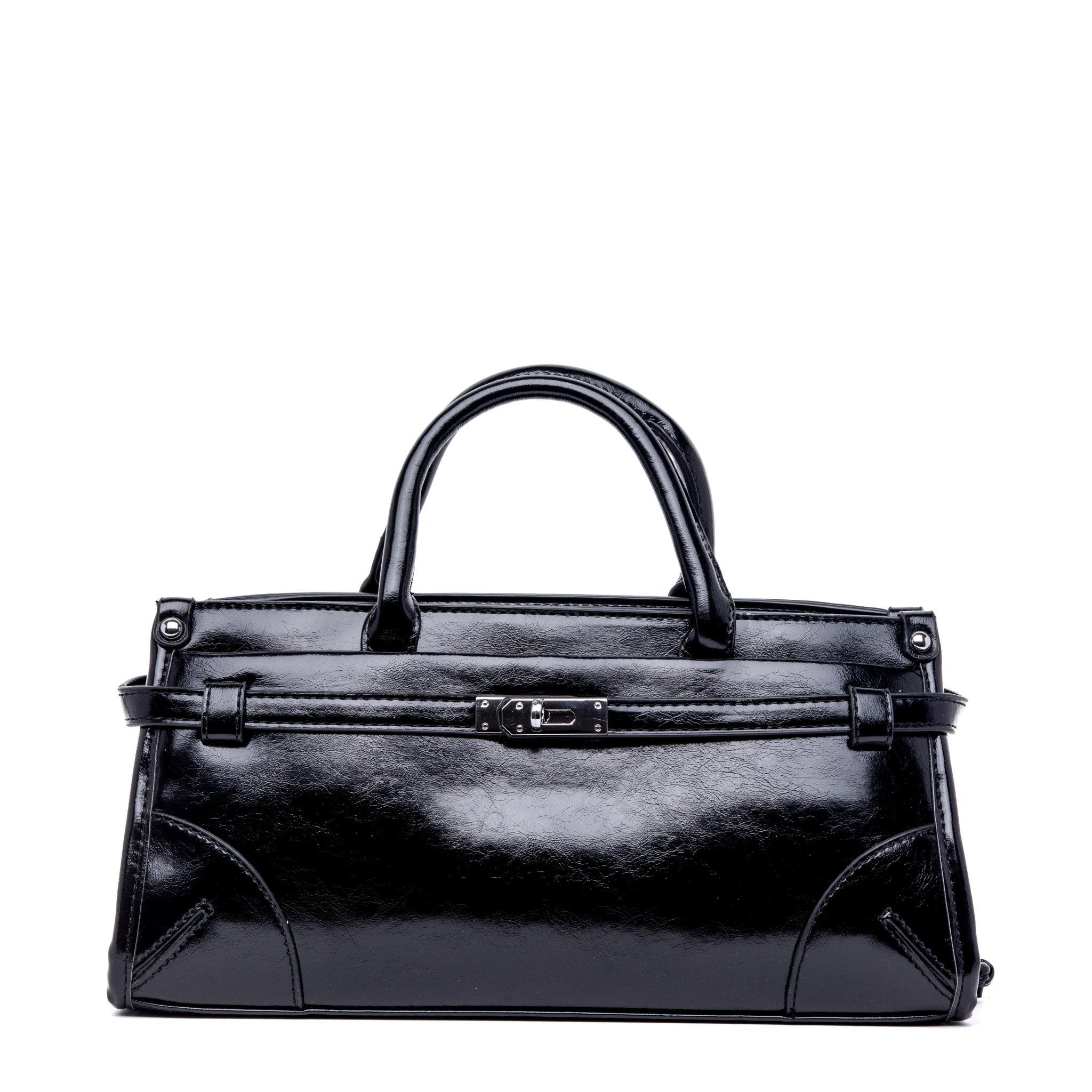 Borsa a mano in naplak nero. - TreemmeCreazioni