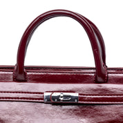 Borsa a mano in naplak rosso rubino. - TreemmeCreazioni