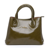Borsa a mano in naplak verde.