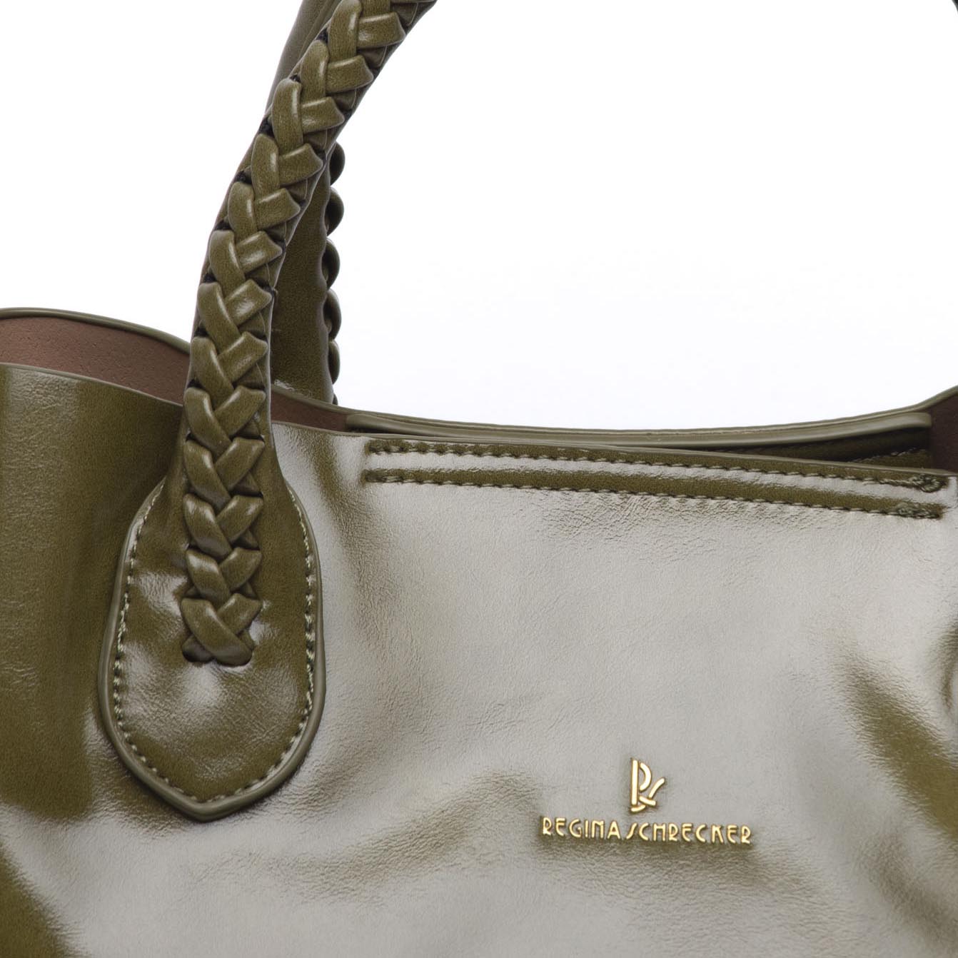 Borsa a mano in naplak verde. - TreemmeCreazioni