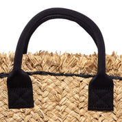 Borsa a mano in rafia naturale. - TreemmeCreazioni