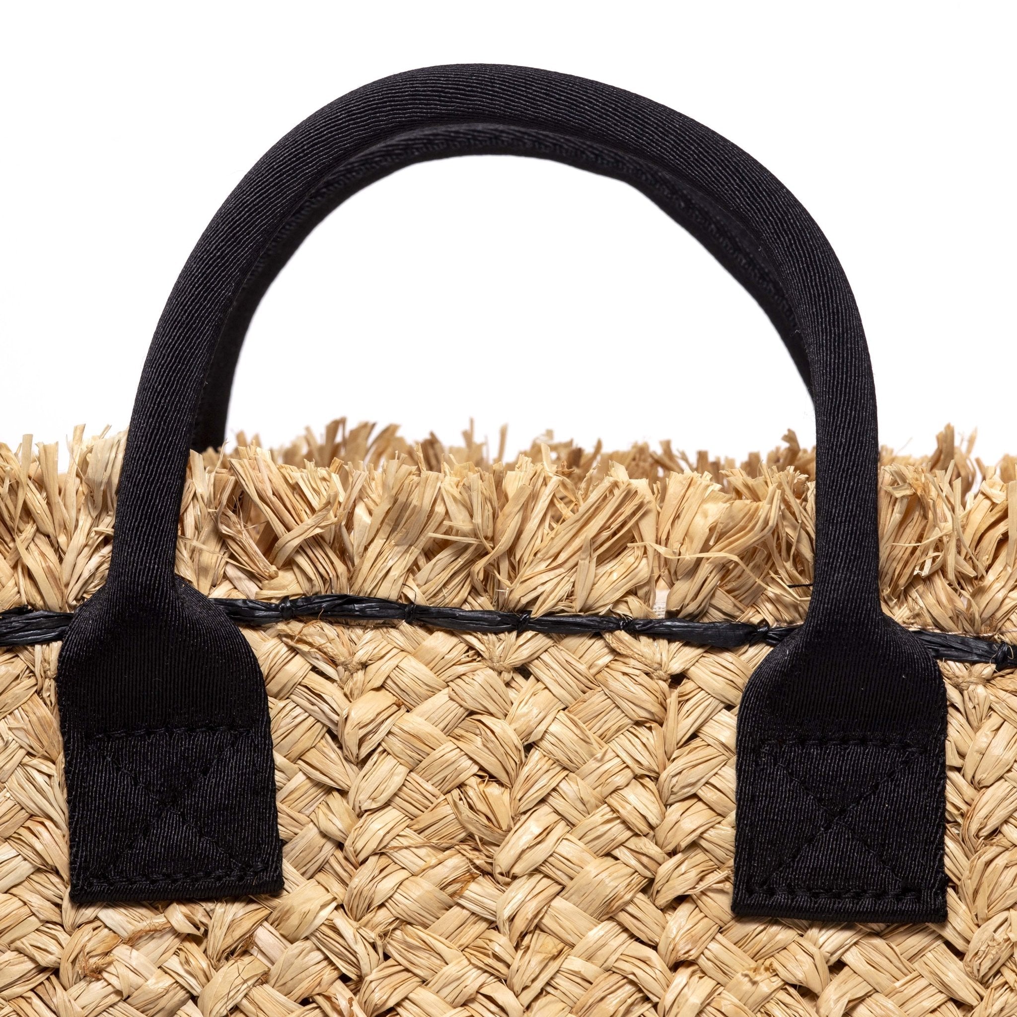 Borsa a mano in rafia naturale. - TreemmeCreazioni