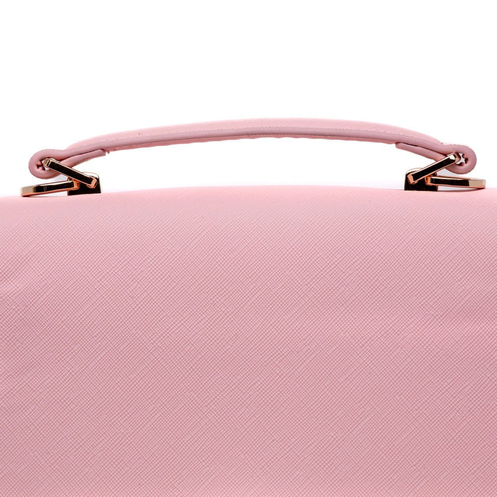 Borsa a mano in saffiano rosa. - TreemmeCreazioni