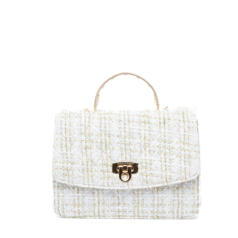 Borsa a mano in tessuto chanel bianco - TreemmeCreazioni