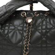 Borsa a spalla in eco nappa trapuntata. - TreemmeCreazioni