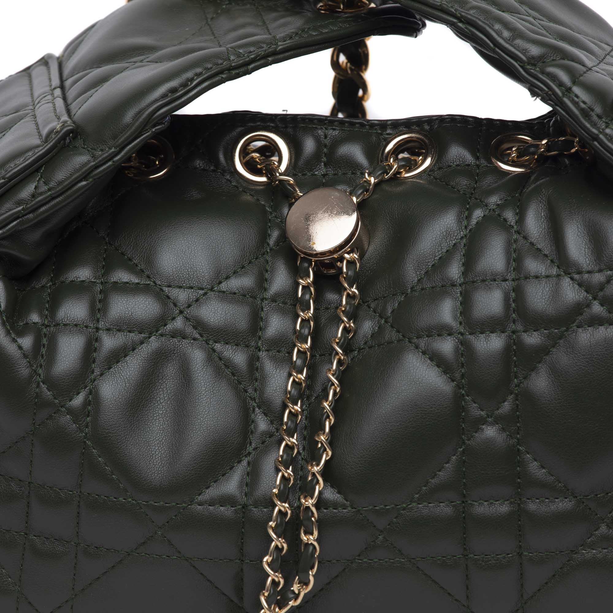 Borsa a spalla in eco nappa trapuntata. - TreemmeCreazioni