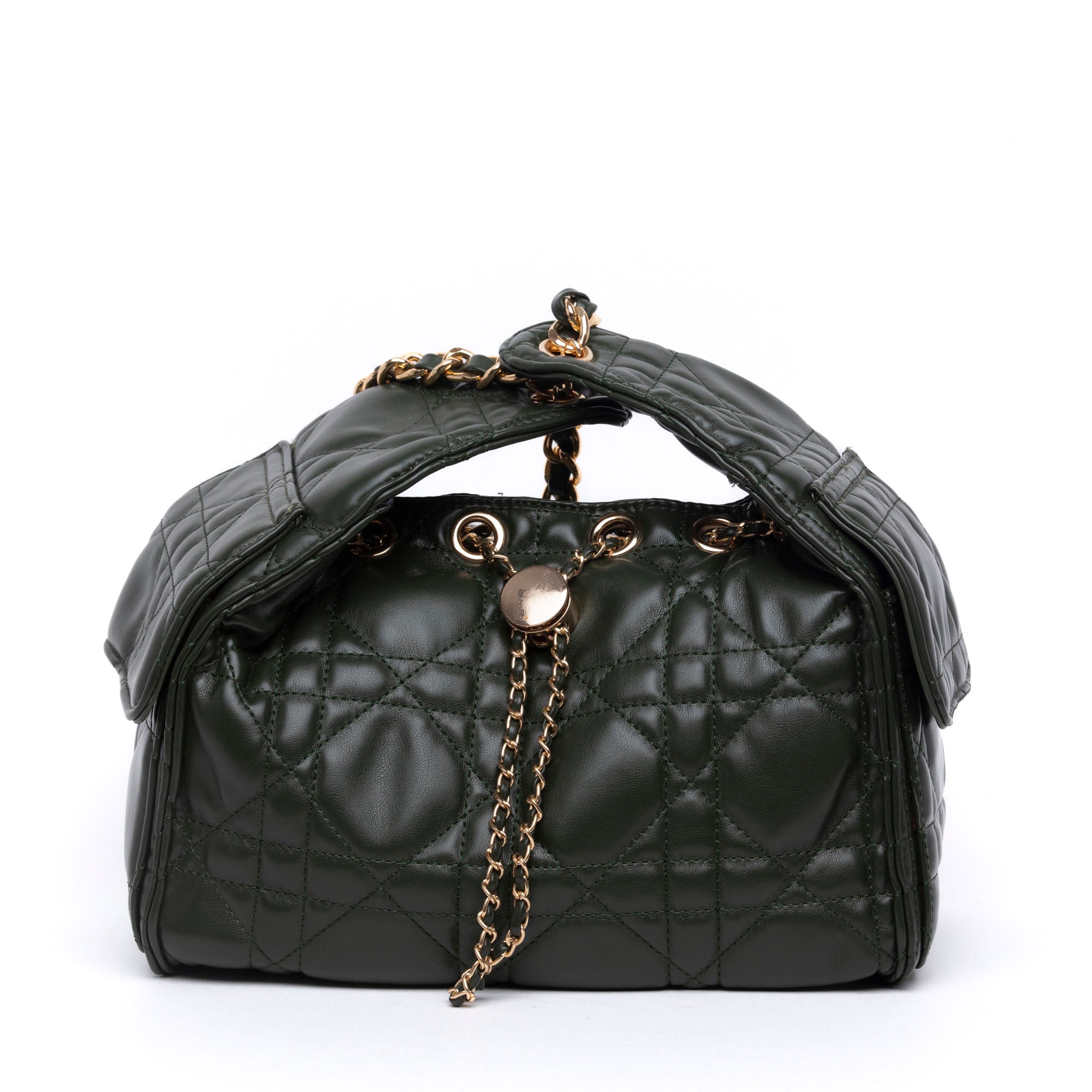 Borsa a spalla in eco nappa trapuntata. - TreemmeCreazioni