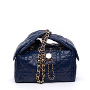 Borsa a spalla in eco nappa trapuntata. - TreemmeCreazioni