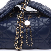 Borsa a spalla in eco nappa trapuntata. - TreemmeCreazioni