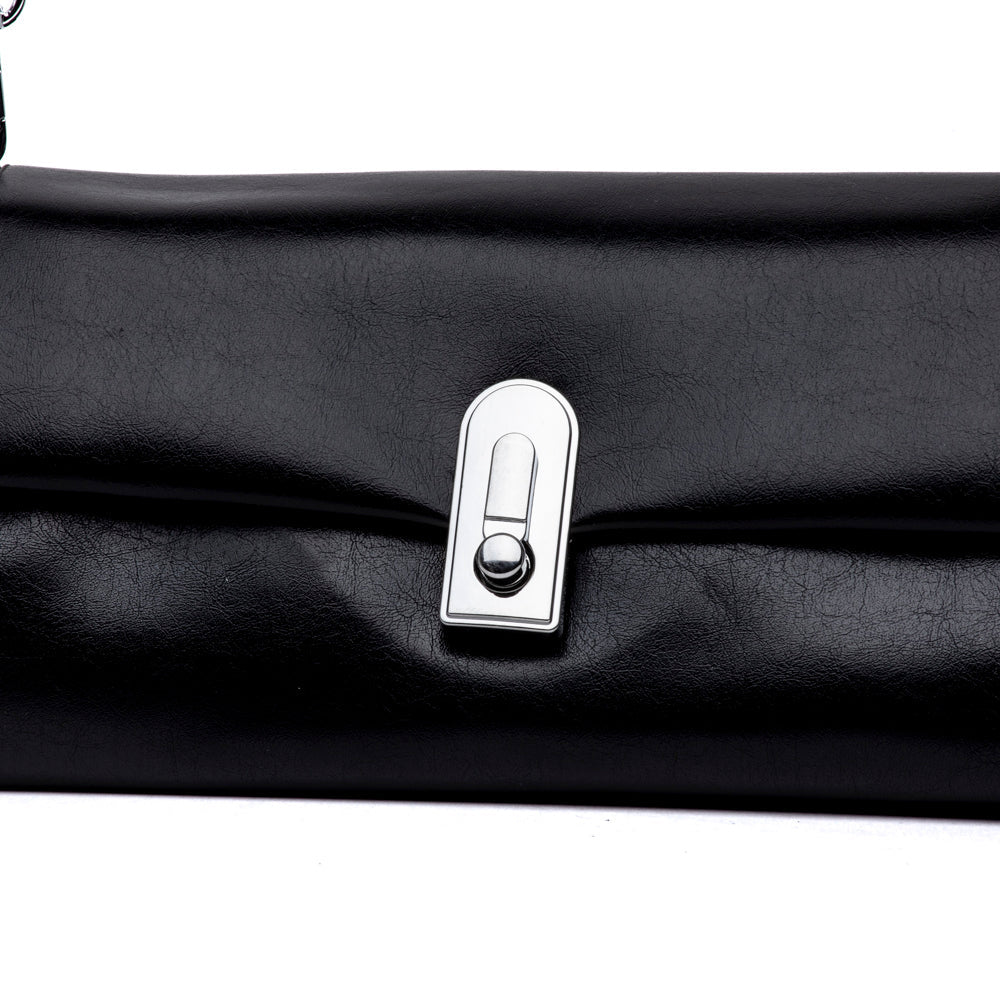 Borsa a spalla in liz fill nero - TreemmeCreazioni