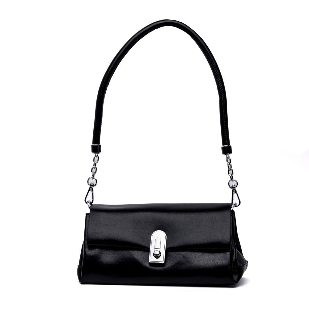 Borsa a spalla in liz fill nero - TreemmeCreazioni