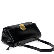 Borsa a spalla in naplak nero. - TreemmeCreazioni