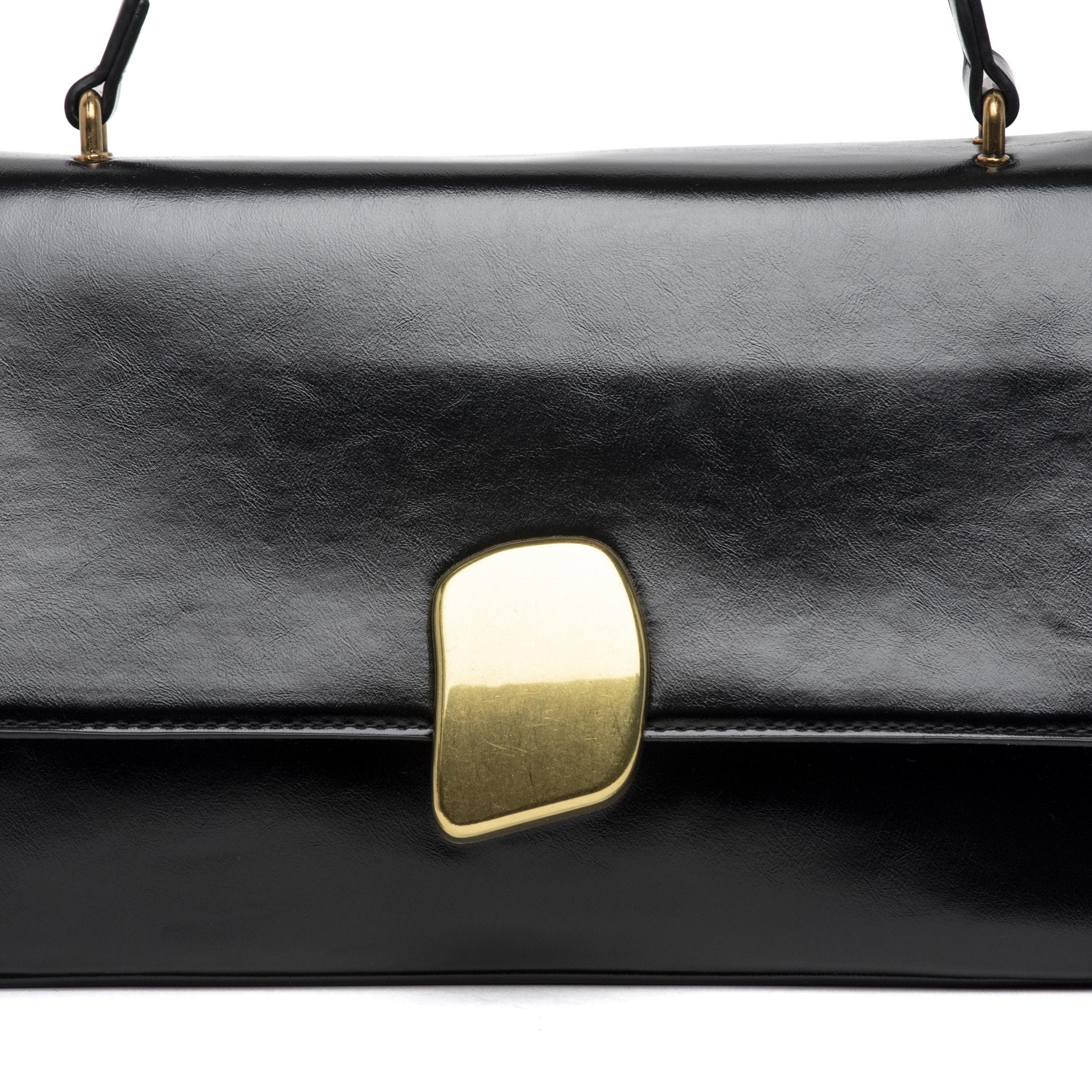 Borsa a spalla in naplak nero. - TreemmeCreazioni