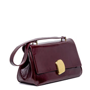 Borsa a spalla in naplak rosso rubino. - TreemmeCreazioni