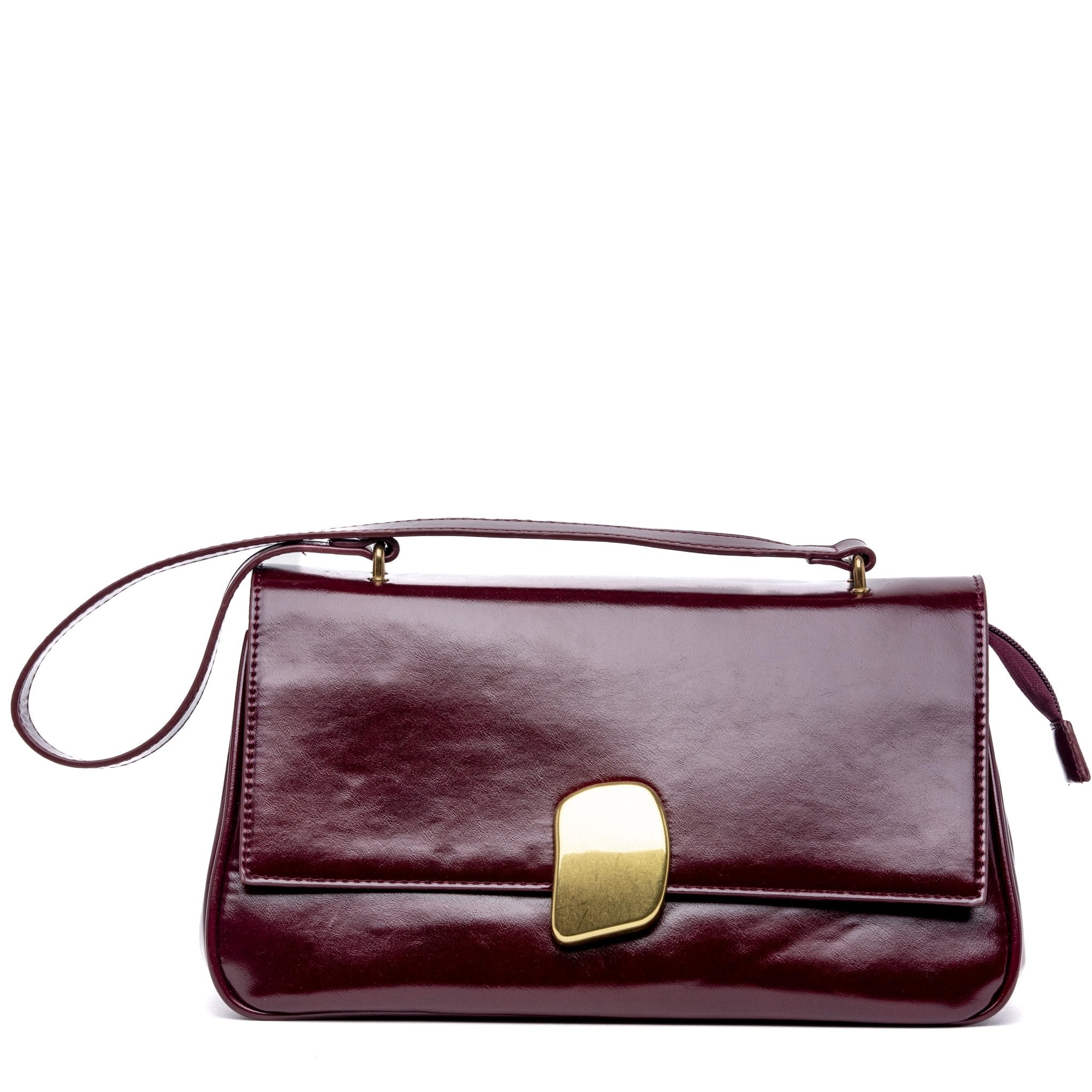 Borsa a spalla in naplak rosso rubino. - TreemmeCreazioni