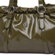 Borsa a spalla in naplak verde. - TreemmeCreazioni