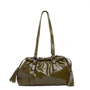 Borsa a spalla in naplak verde. - TreemmeCreazioni