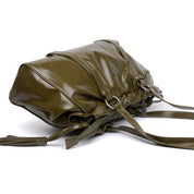 Borsa a spalla in naplak verde. - TreemmeCreazioni