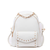Borsa a zainetto in ecopelle ghiaccio.