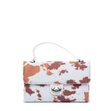 Borsa bauletto in tessuto muccato