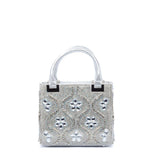 Borsa gioiello con cristalli argento