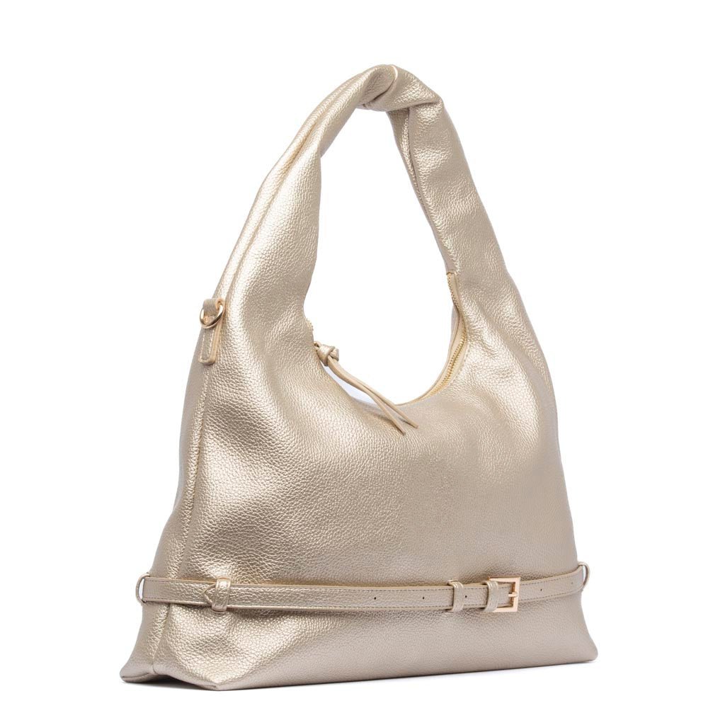 Borsa hobo in ecopelle platino - TreemmeCreazioni
