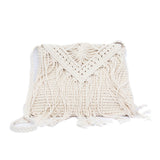 Borsa in crochet burro con frange