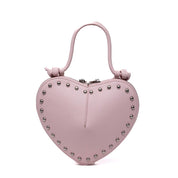 Borsa in ecopelle a cuore rosa. - TreemmeCreazioni