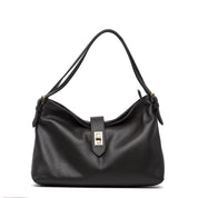 Borsa in morbido vitello cioccolato con finiture oro anticato. - TreemmeCreazioni