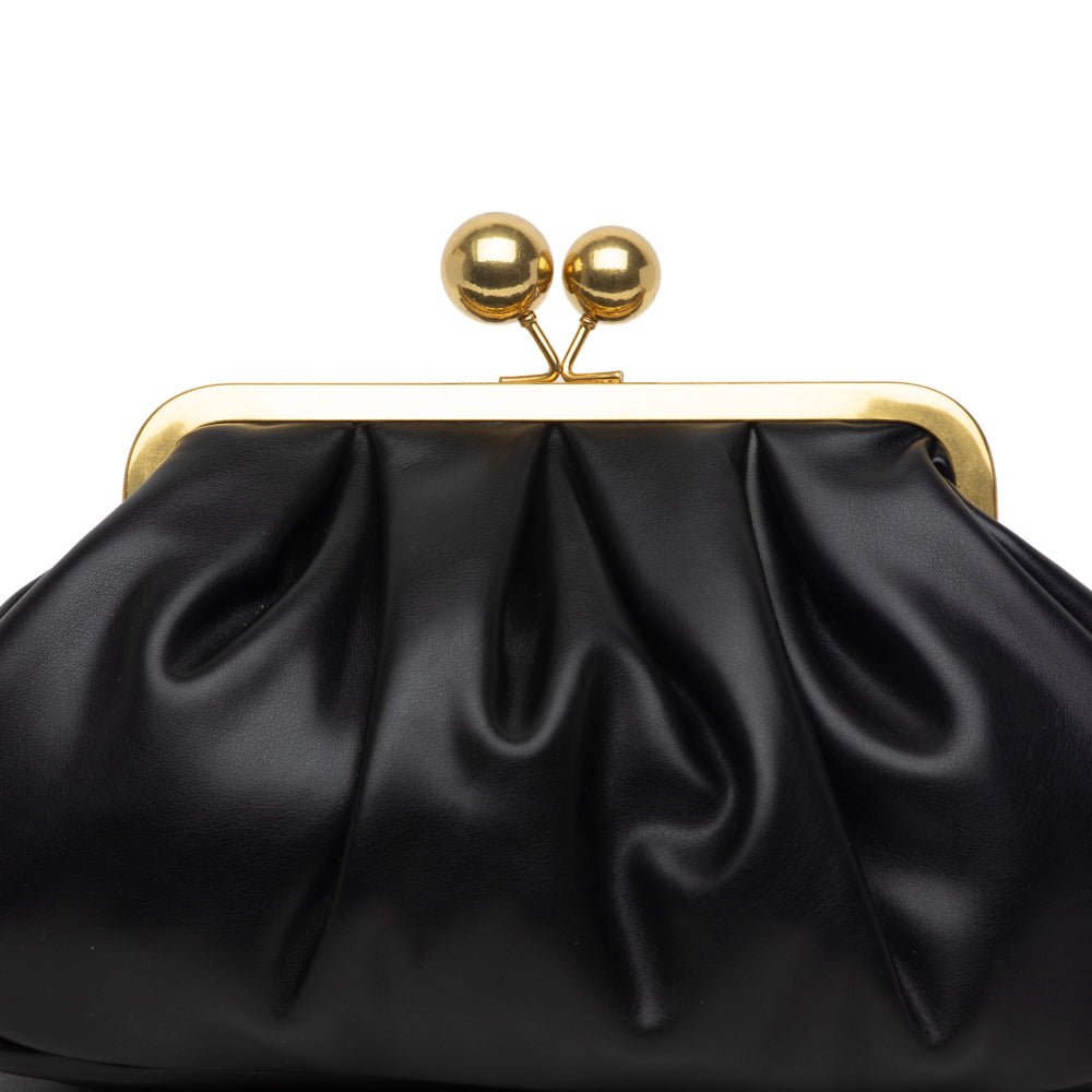 Borsa pasticcino in ecopelle nera. - TreemmeCreazioni