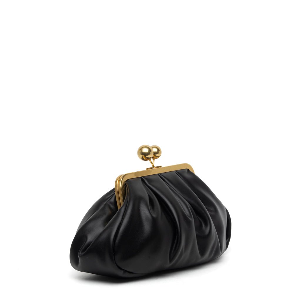 Borsa pasticcino in ecopelle nera. - TreemmeCreazioni