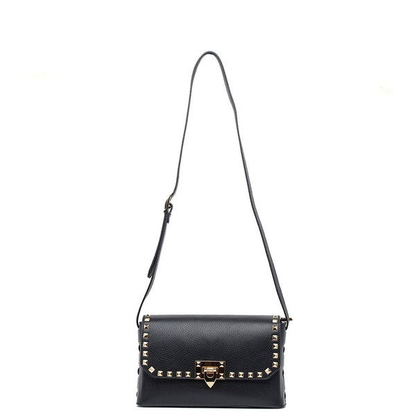 AOKWAWALIY Borsa A Tracolla Donna Con Catena E Borchie Borsa A Mano Moda In Pu 7.3X5.9X3.5 Pollici A Tracolla Per Tempo Libero Shopping E Viaggi - Foto 9