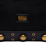Borsa shopping grande in alcantara nero. - TreemmeCreazioni