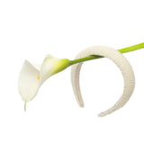 Cerchiello Sposa in micro perline bianche.