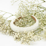 Cerchiello Sposa in micro perline trasparenti.