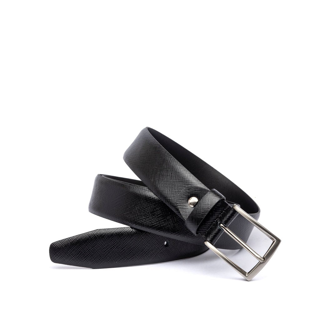 Cintura uomo in saffiano blu - TreemmeCreazioni