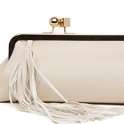 Clutch a baguette in ecopelle burro. - TreemmeCreazioni