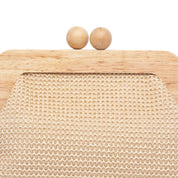 Clutch in rafia color sabbia - TreemmeCreazioni