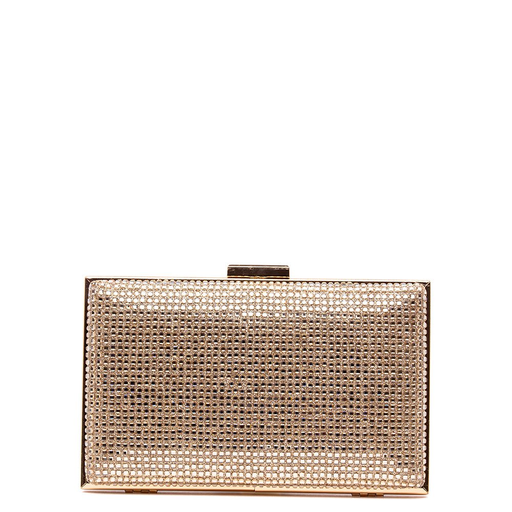 Clutch in tessuto con cristalli. - TreemmeCreazioni