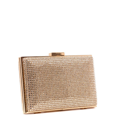 Clutch in tessuto con cristalli. - TreemmeCreazioni