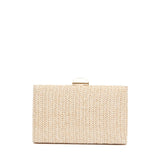 Clutch rigida in rafia cerata burro