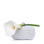 Clutch Sposa in perle bianche. - TreemmeCreazioni