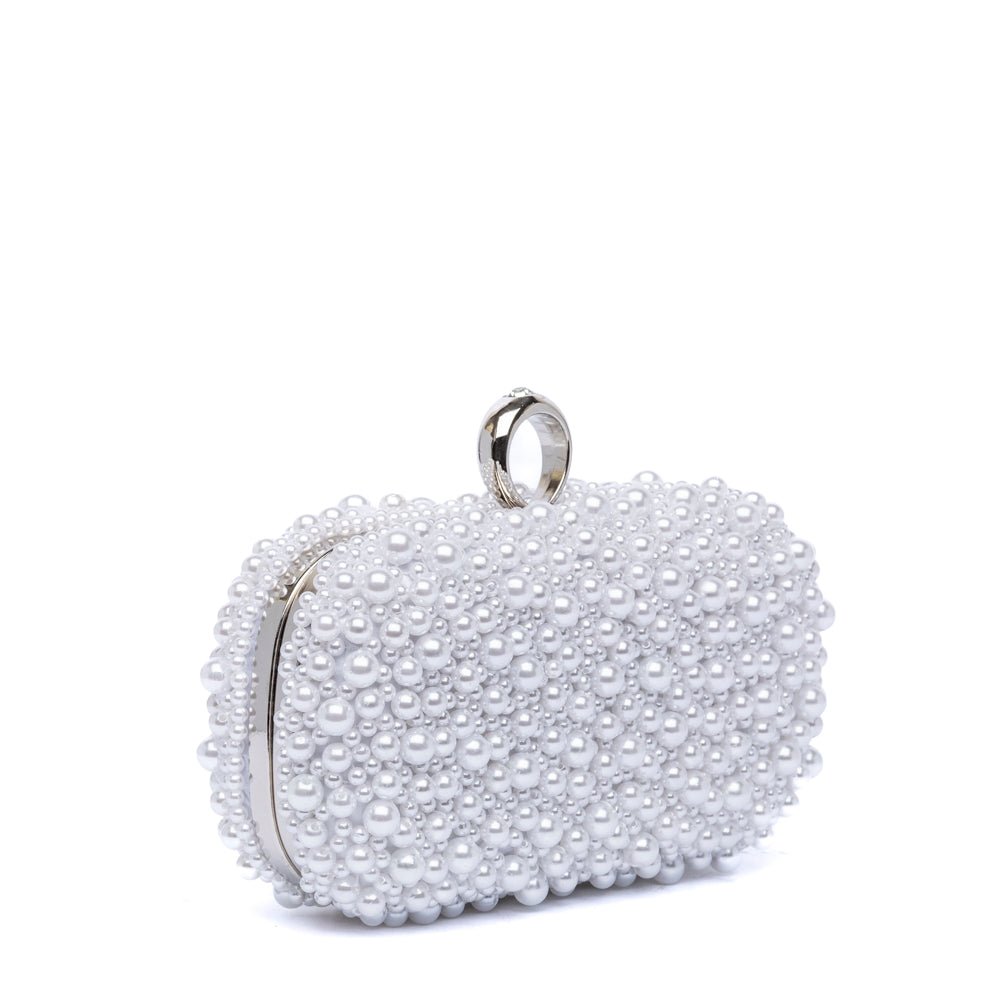 Clutch Sposa in perle bianche. - TreemmeCreazioni